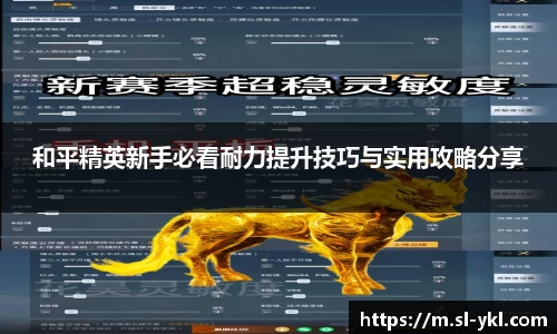 和平精英新手必看耐力提升技巧与实用攻略分享